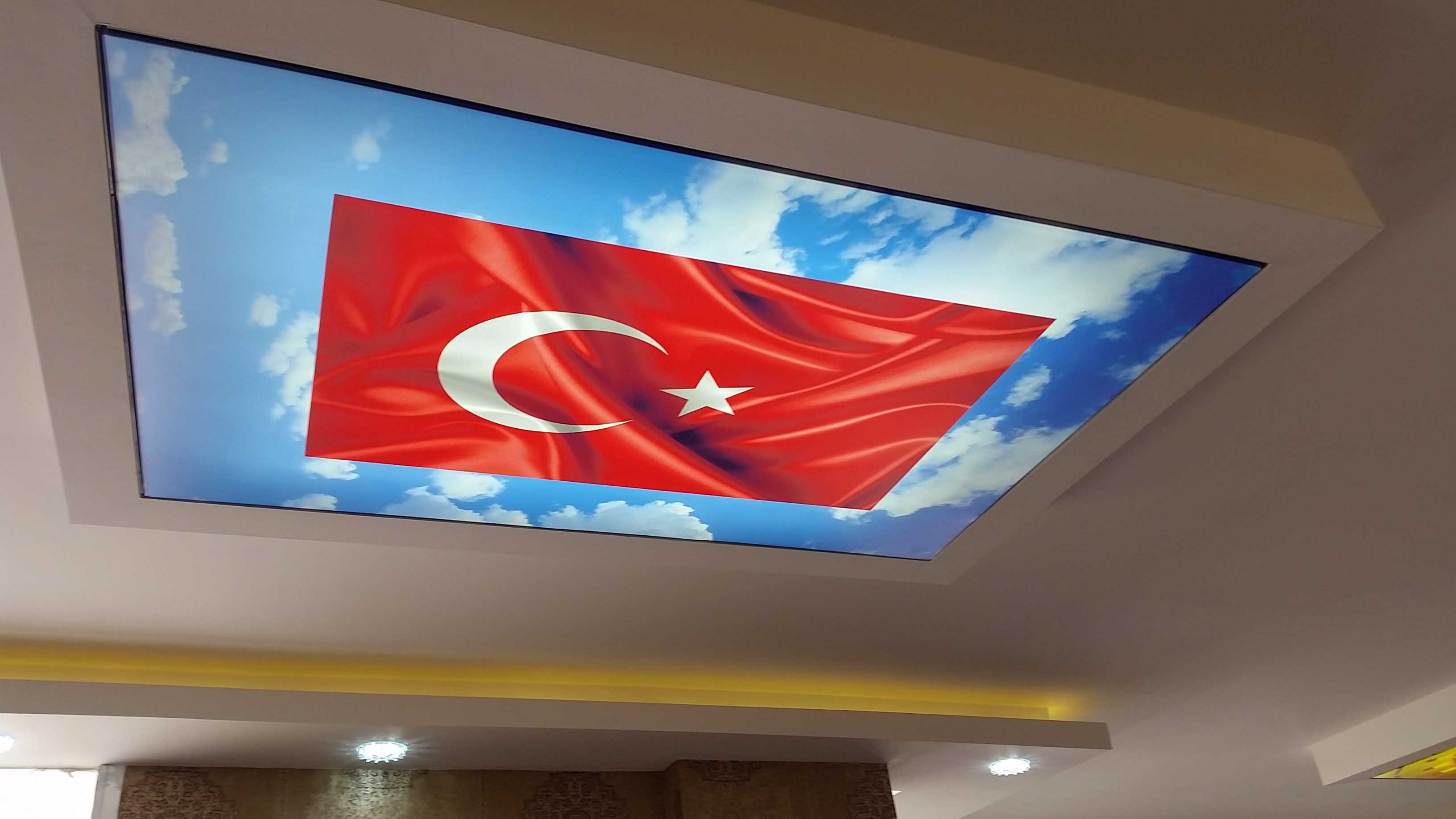 Gergi tavan dekorasyon 2